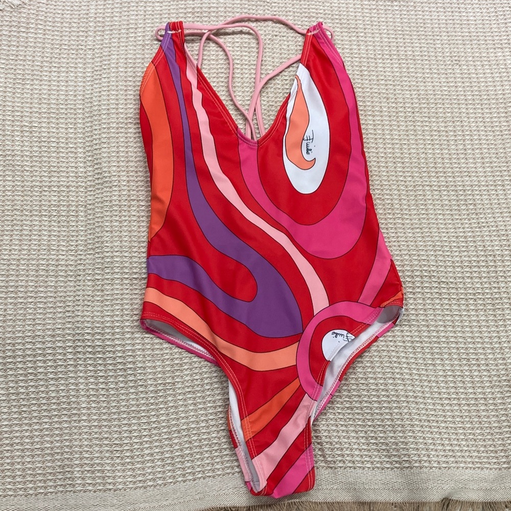 Emilio Pucci Print One-Piece Swimsuit